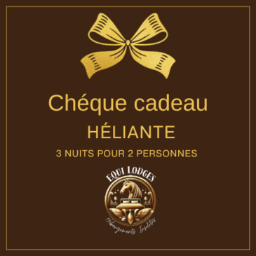 CARTE CADEAU HÉLIANTE 3 NUITS 2 PERSONNES